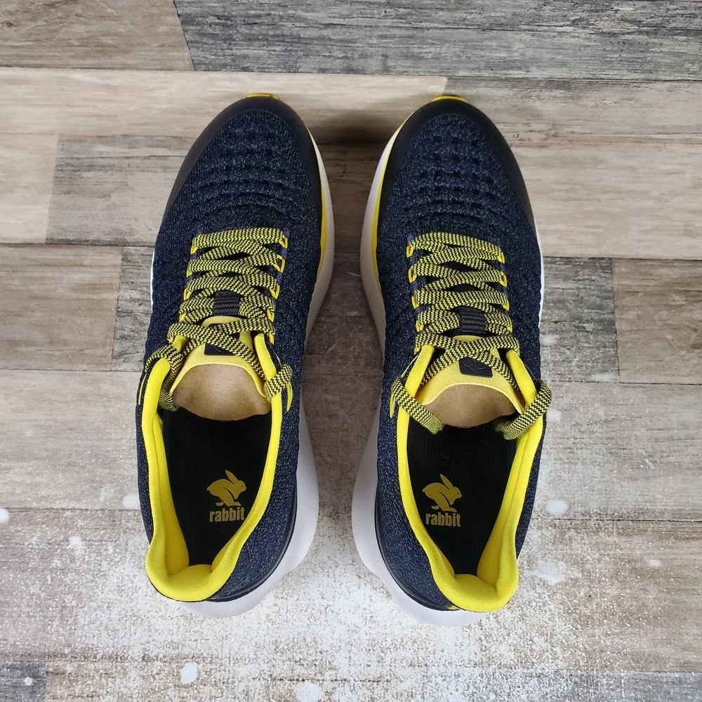 Rabbit Dream Chaser Mens Shoes Sz 13 Blasing‎ Yellow Lace Up Round Toe Sneakers